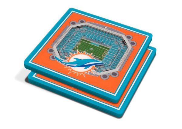 NFL Miami Dolphins 3D StadiumViews Coasters Discount
